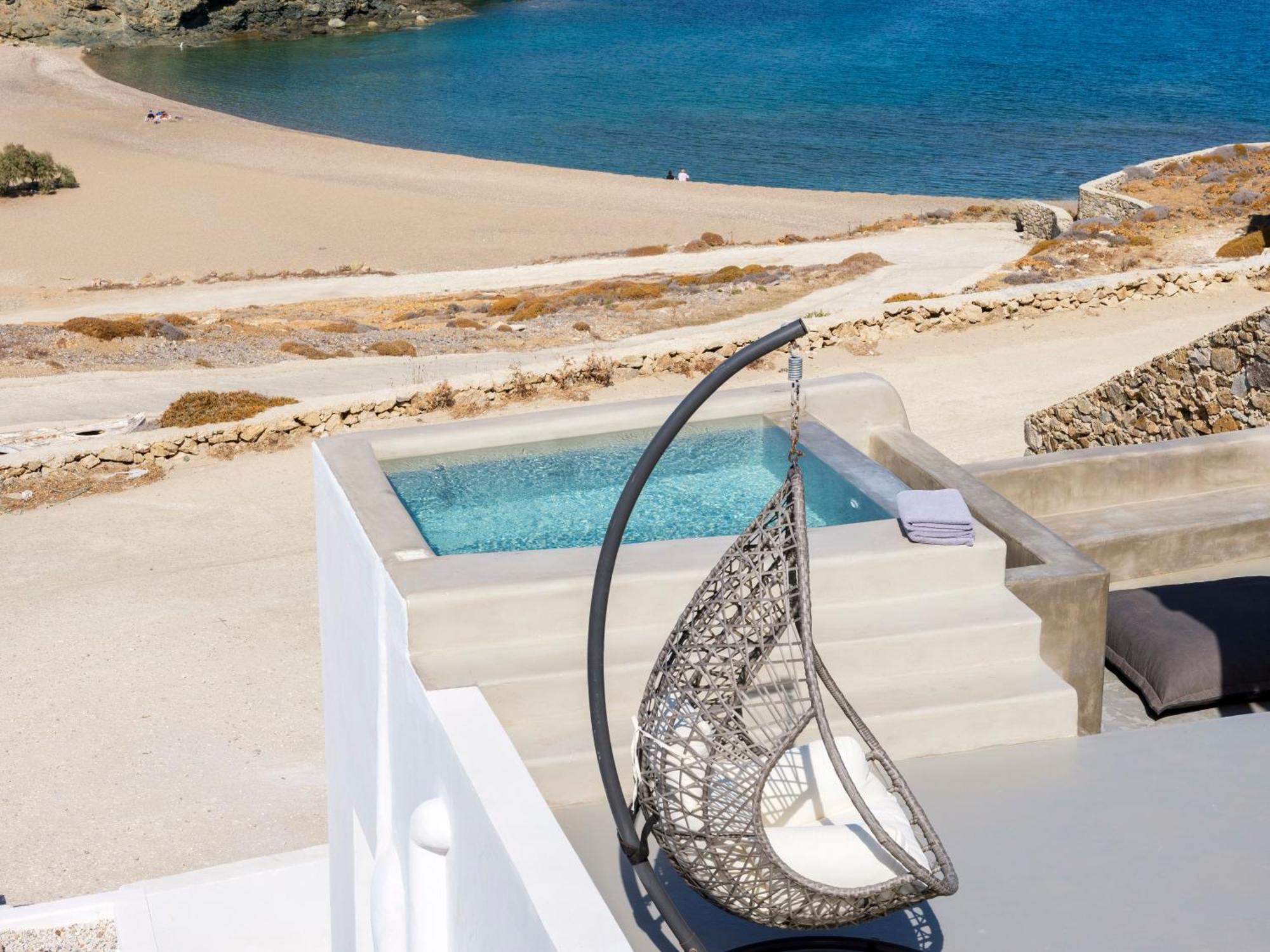 Sea Rock & Sky Private Mykonos Residence Merchia Beach Exteriér fotografie
