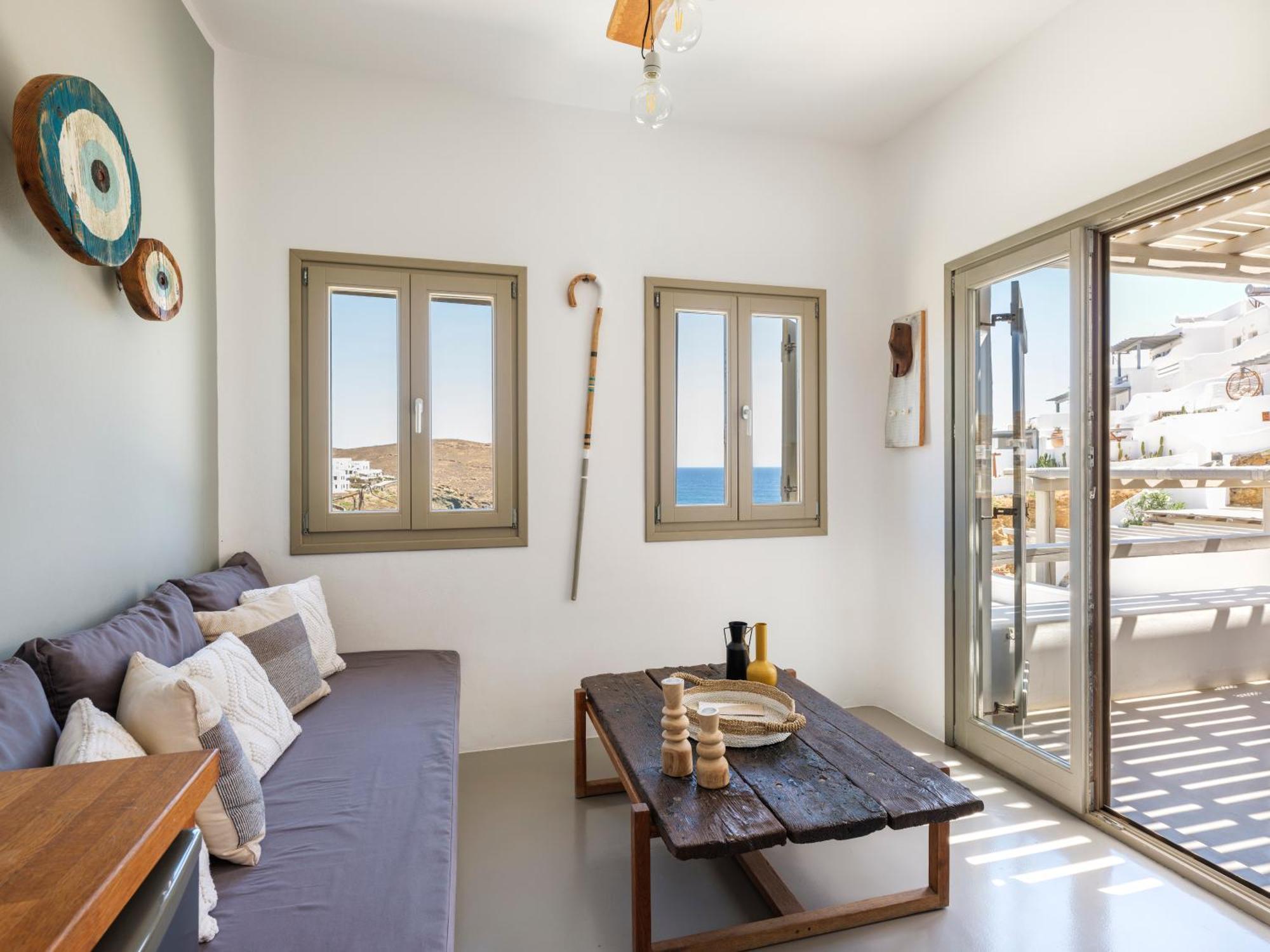 Sea Rock & Sky Private Mykonos Residence Merchia Beach Exteriér fotografie