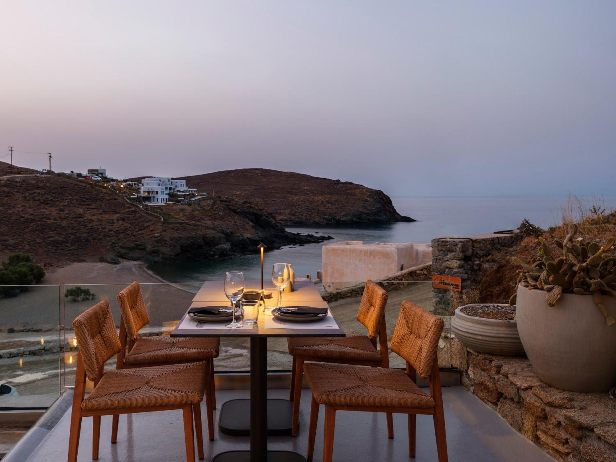 Sea Rock & Sky Private Mykonos Residence Merchia Beach Exteriér fotografie