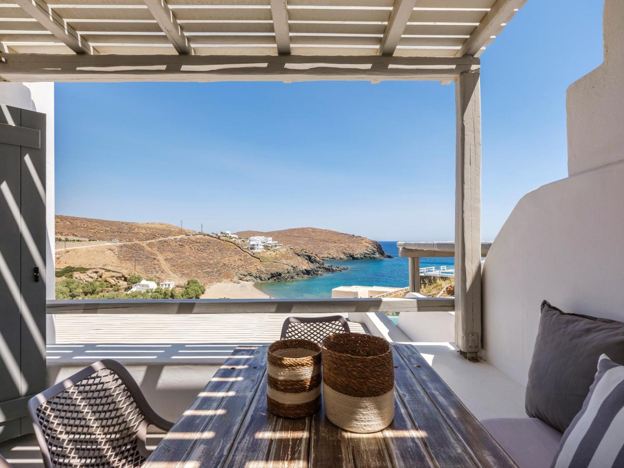 Sea Rock & Sky Private Mykonos Residence Merchia Beach Exteriér fotografie