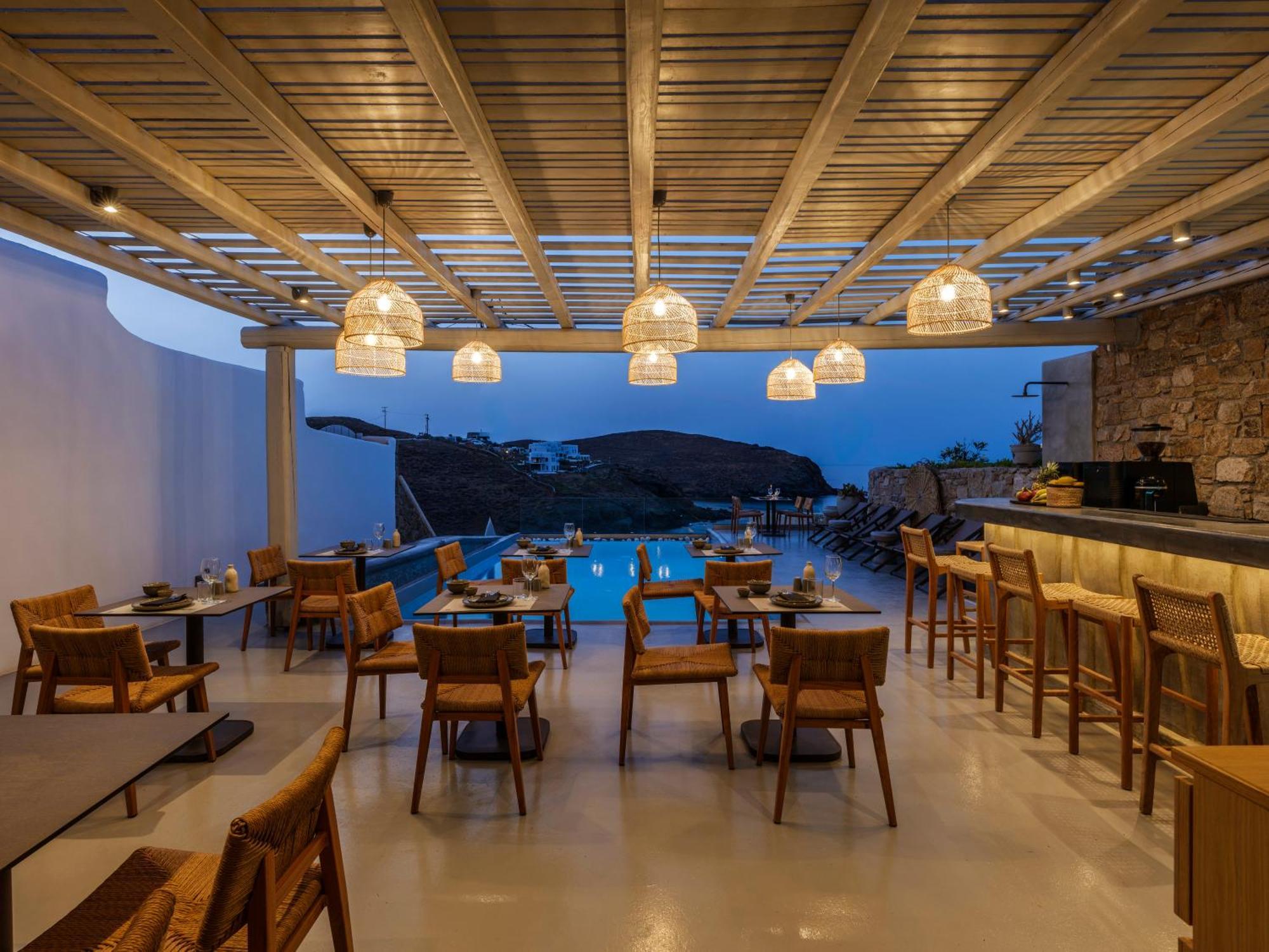 Sea Rock & Sky Private Mykonos Residence Merchia Beach Exteriér fotografie