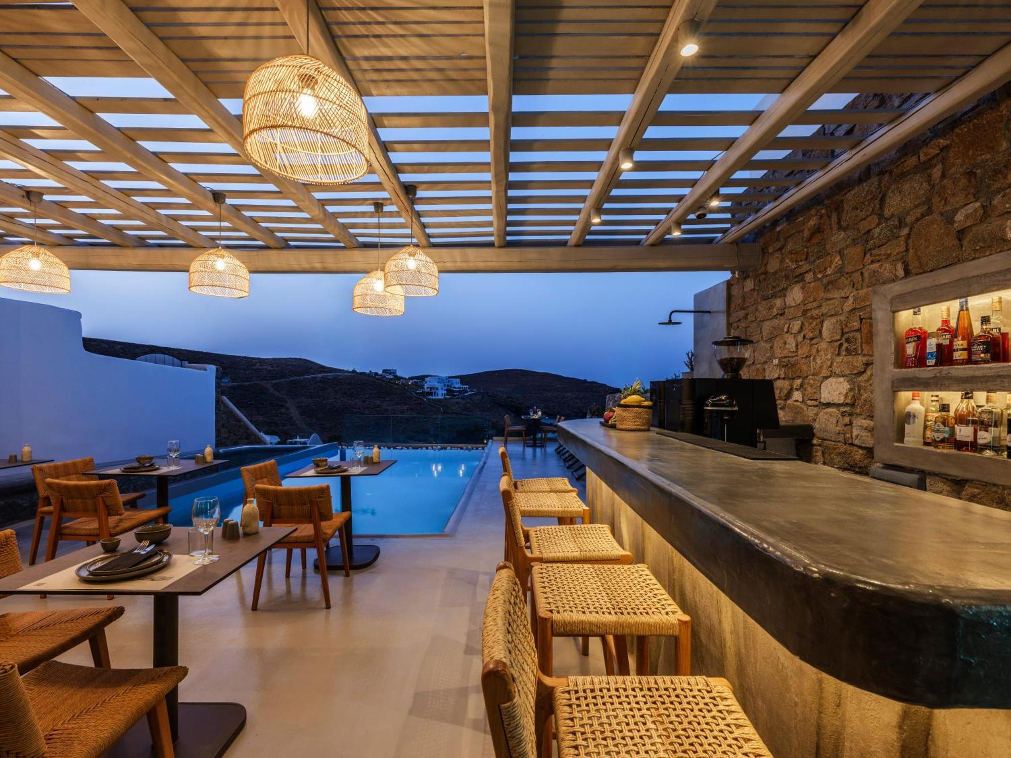 Sea Rock & Sky Private Mykonos Residence Merchia Beach Exteriér fotografie