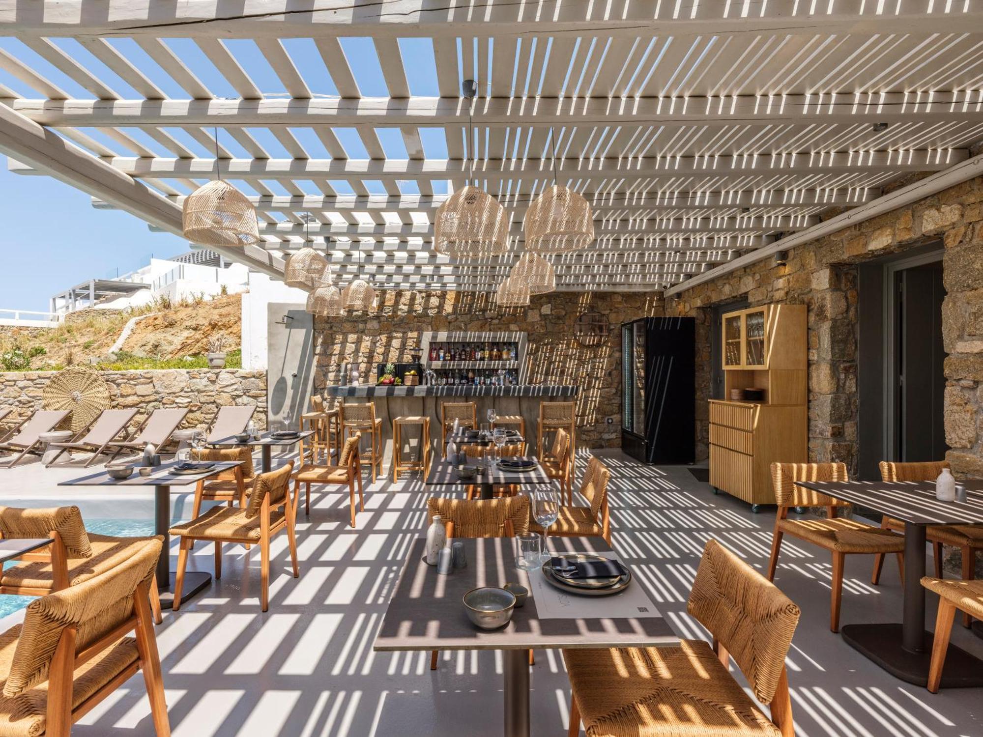 Sea Rock & Sky Private Mykonos Residence Merchia Beach Exteriér fotografie