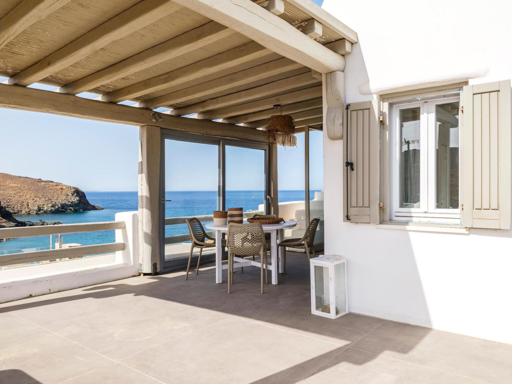 Sea Rock & Sky Private Mykonos Residence Merchia Beach Exteriér fotografie