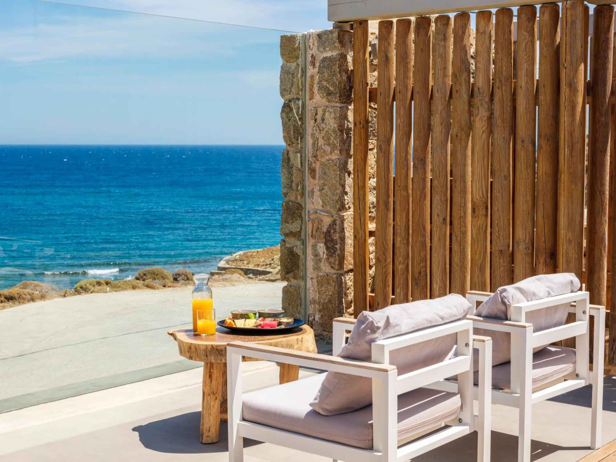 Sea Rock & Sky Private Mykonos Residence Merchia Beach Exteriér fotografie