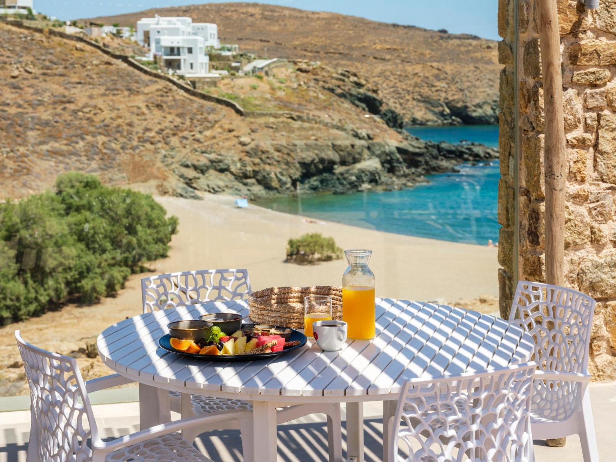 Sea Rock & Sky Private Mykonos Residence Merchia Beach Exteriér fotografie