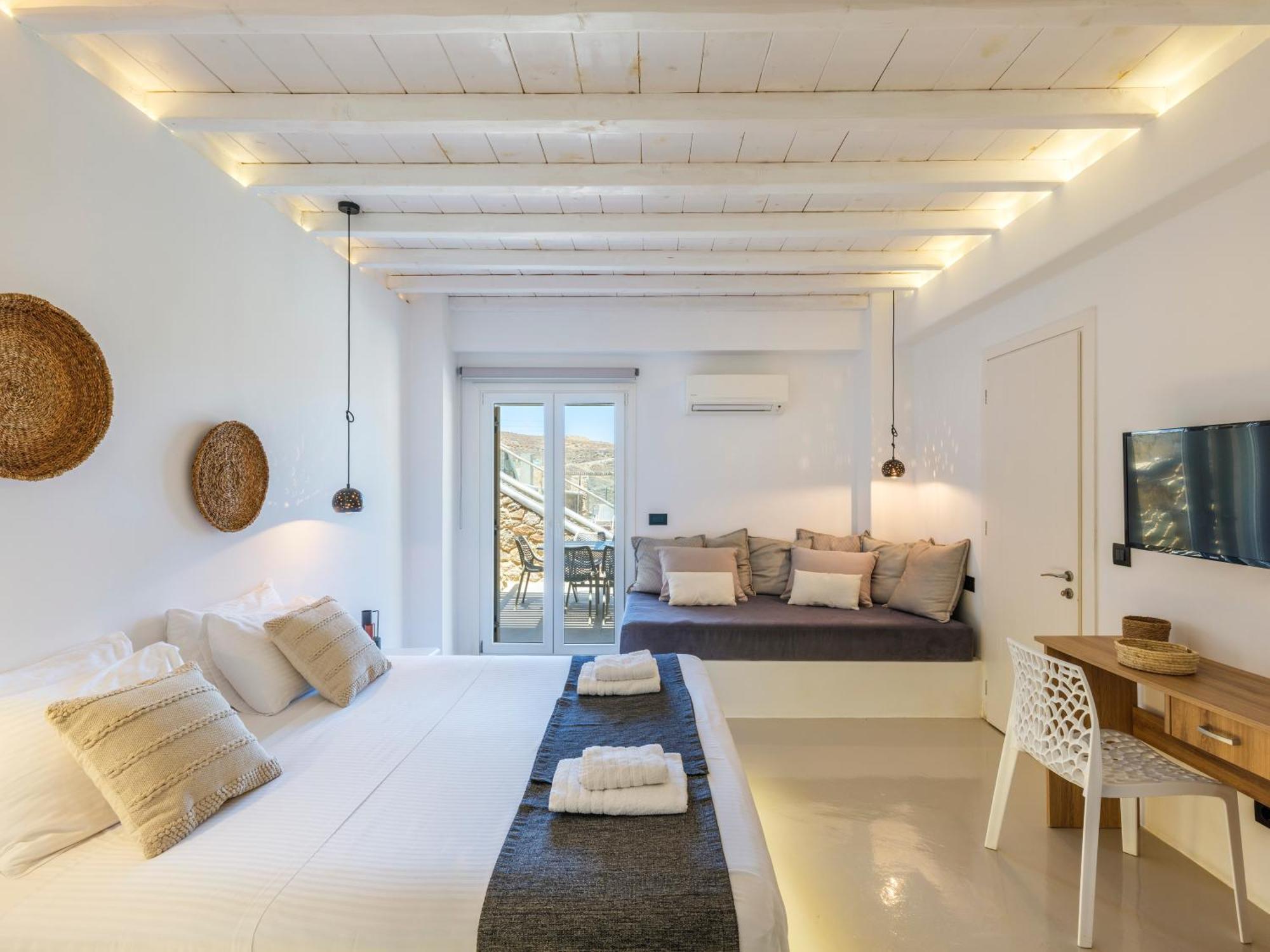 Sea Rock & Sky Private Mykonos Residence Merchia Beach Exteriér fotografie