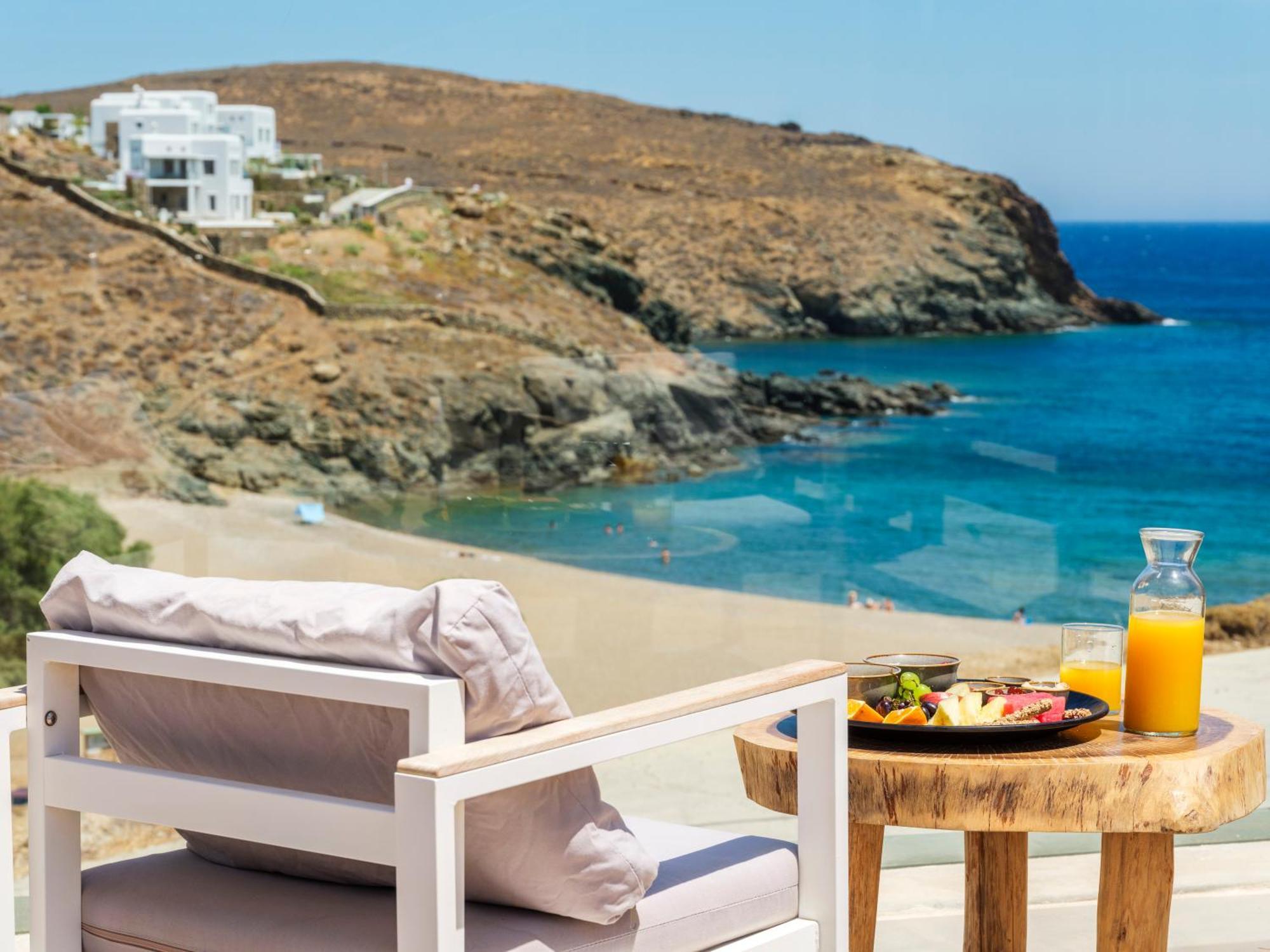Sea Rock & Sky Private Mykonos Residence Merchia Beach Exteriér fotografie